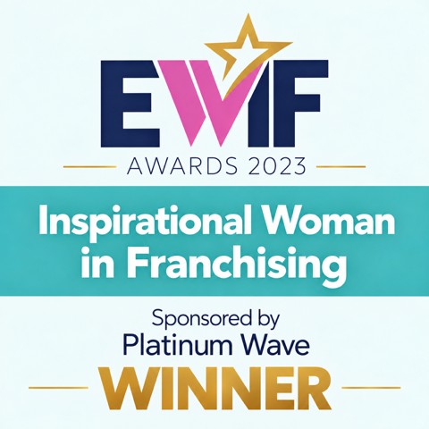 Angela Sterling, Lingotot founder, winner of the EWiF Inspirational Woman in Franchising Award 2023.